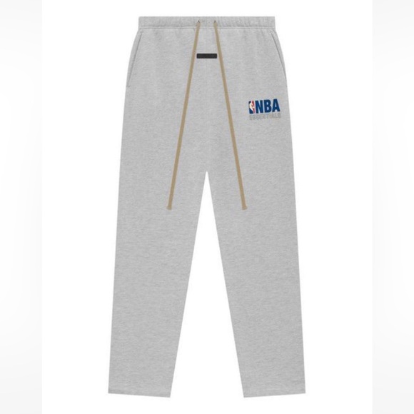 Essentials Fear Of God NBA Light Gray SweatPants New - Picture 1 of 1